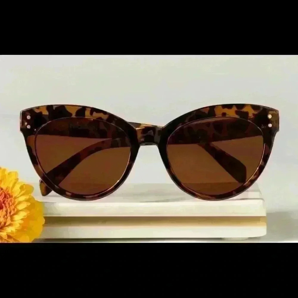 NWT Saint Owen X Curateur WYLDE Tortoise Sunglasses w/ Logo Case - Black & Brown